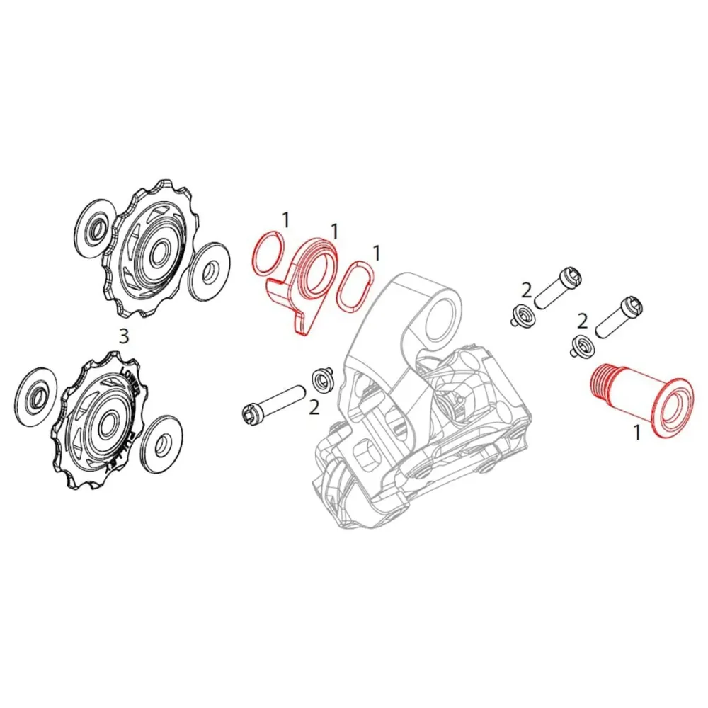 Šroub pro upevnění zadního přehazovače SRAM X7 typ 2 (10v) #11.7515.052.000