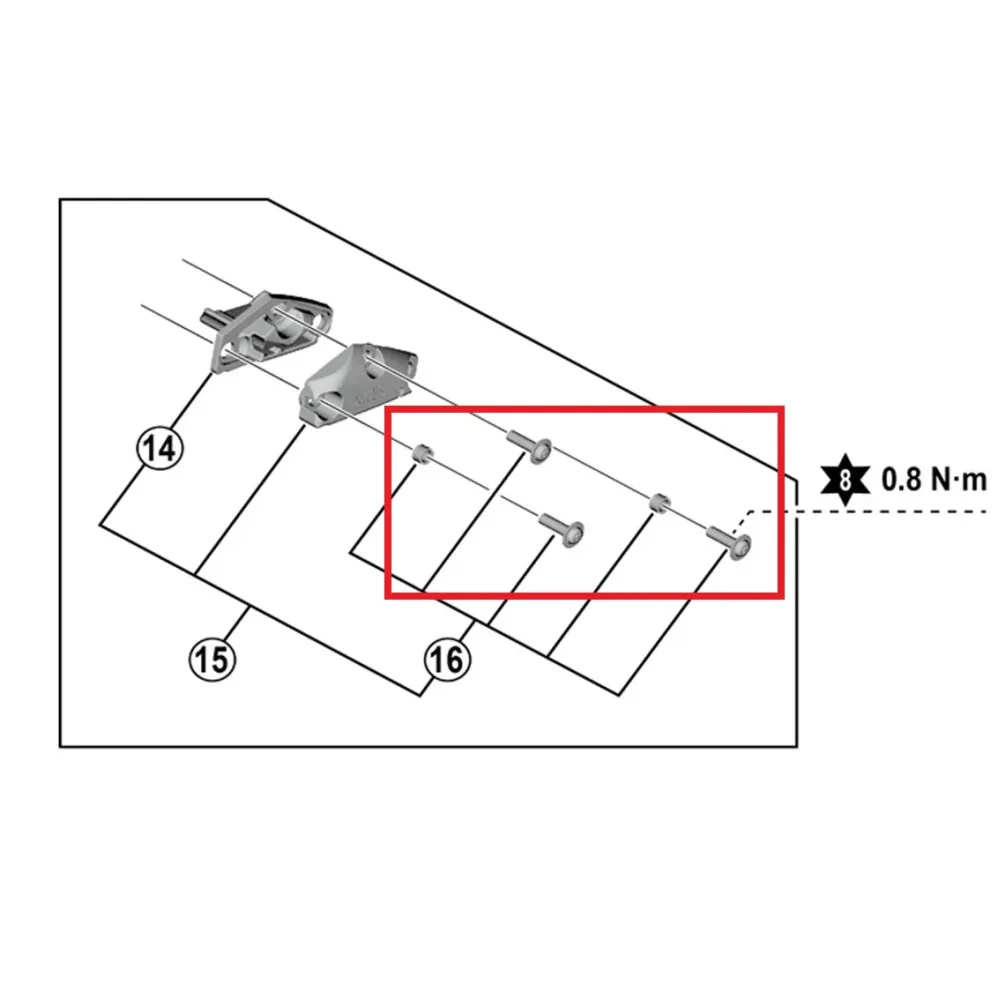 Sada krycích šroubů SHIMANO pro páky ST-R9120