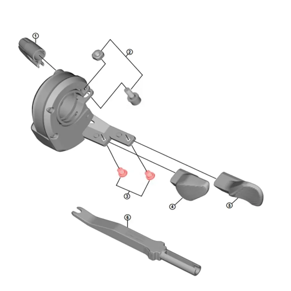 Sada 2 šroubů pro řadicí páky SHIMANO XT/XTR Di2 #Y01W98010