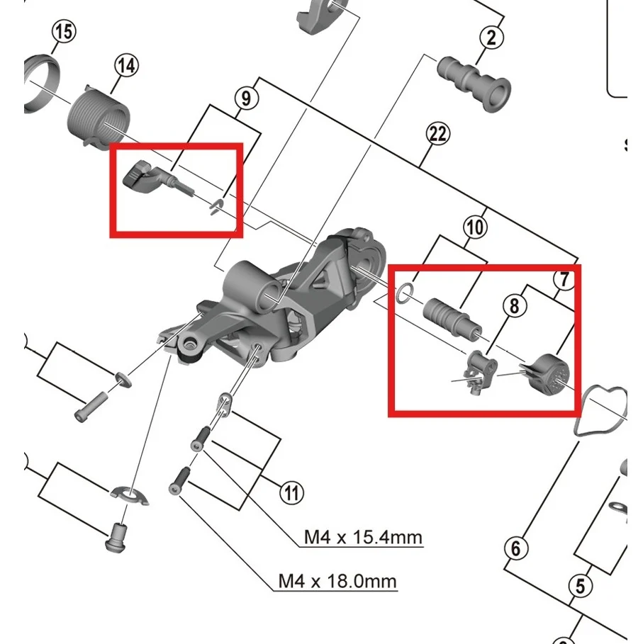 Sada stabilizátoru klece SHIMANO RD-M9100/8100/7100/6100/RX822