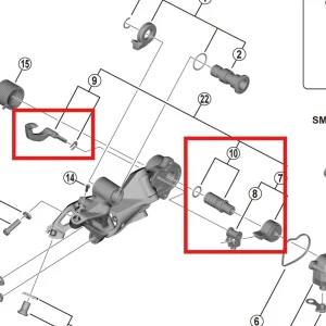 Sada stabilizátoru klece SHIMANO RD-M9120-SGS