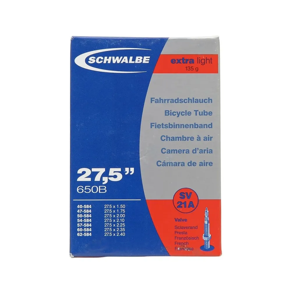 SCHWALBE 21A EXTRALIGHT vnitřní duše 27.5x1.50/2.40 Presta 40 mm