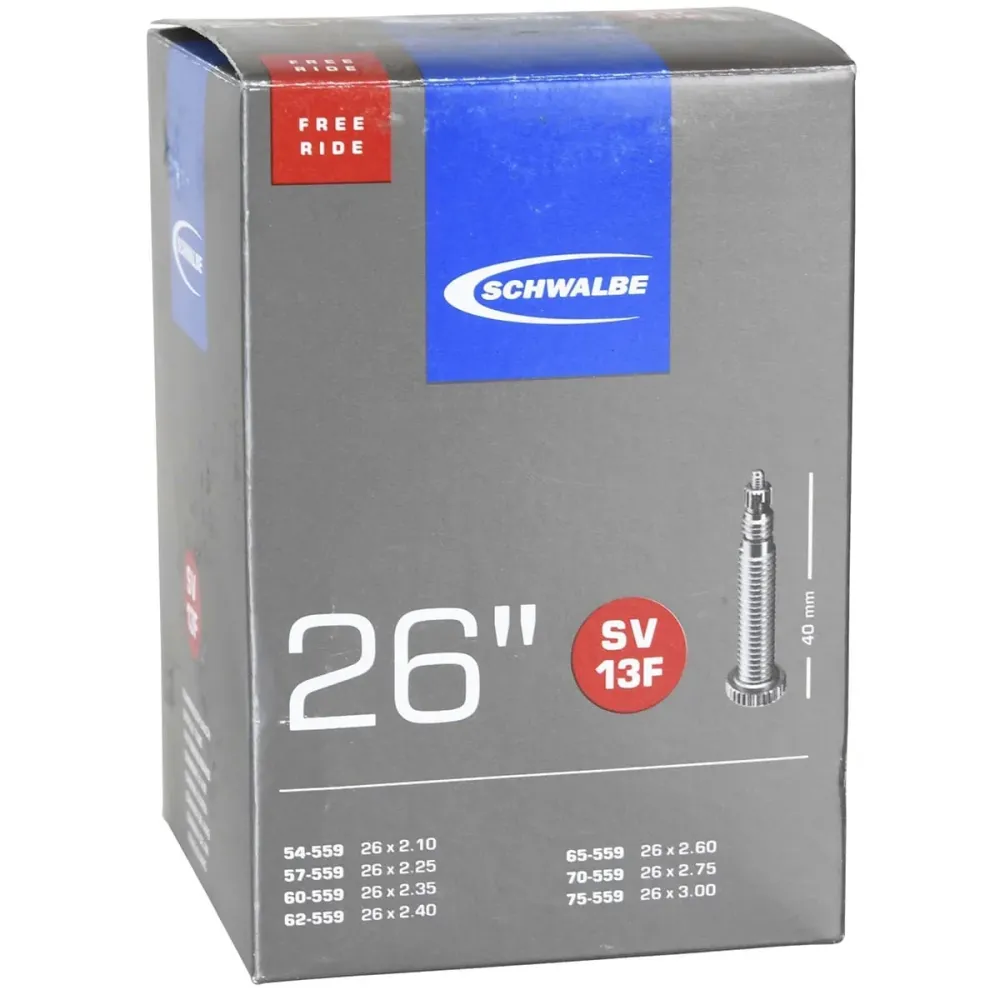 SCHWALBE EXTRA LIGHT SV 13F FREERIDE 26x2.10/3.00 Butyl Presta 40 mm vnitřní duše