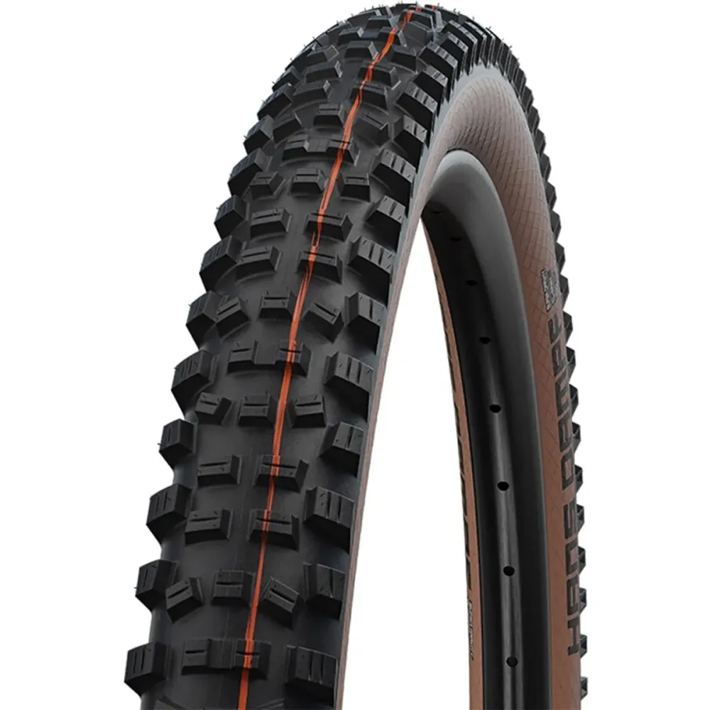 SCHWALBE HANS DAMPF 29x2.60 ADDIX SOFT SUPERTRAIL bezdušová pneumatika Soft Black/Brown