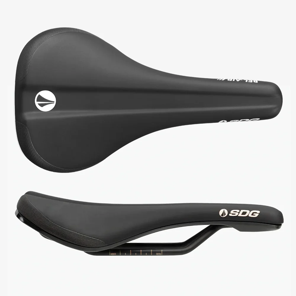 SDG BEL-AIR V3 Air Foam Rails ocelové sedlo černé