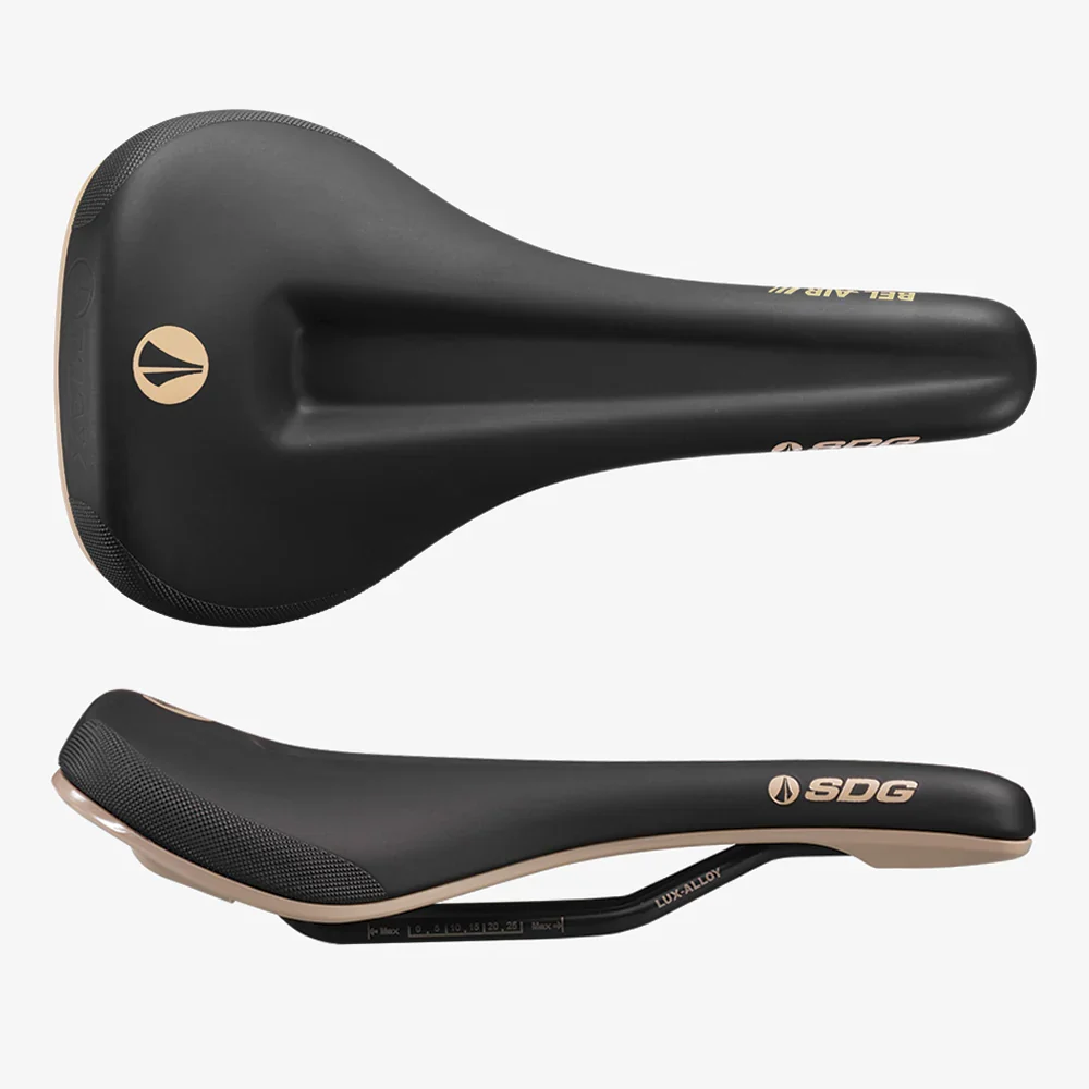 SDG BEL-AIR V3 MAX Rails Lux-Alloy Sedlo černá/béžová