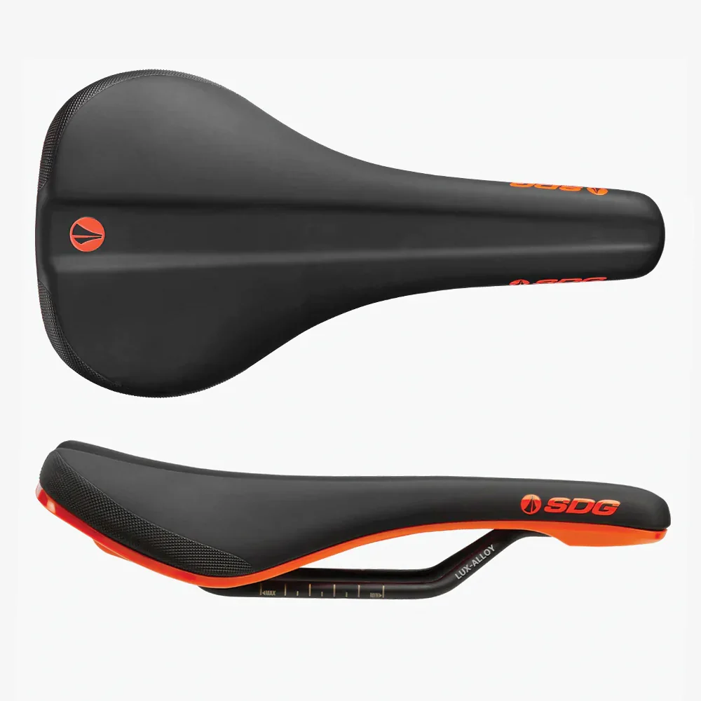 SDG Bell V3 Rails Lux Alloy Saddle Black/Orange