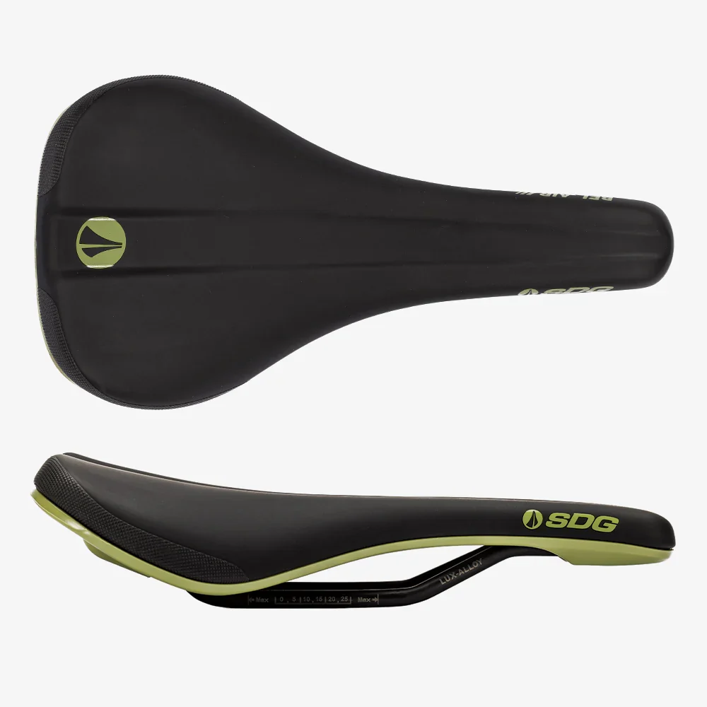 SDG Bell V3 Rails Lux Alloy Sedlo černá/zelená