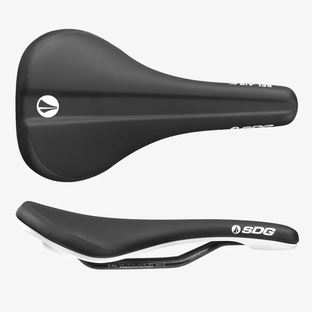 SDG Bell V3 Rails Lux Alloy Sedlo černá/bílá