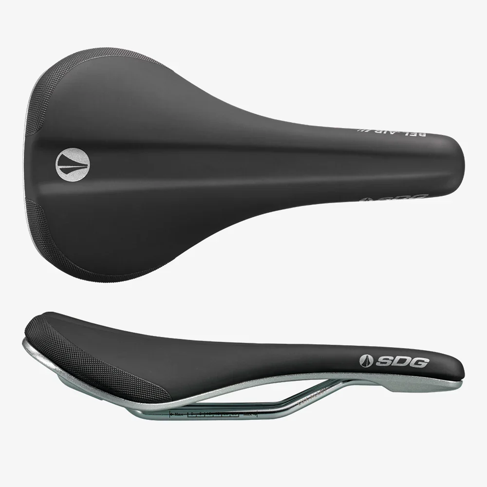 SDG Bell-AIR V3 Galactic Rails Lux-Alloy Sedlo černá/stříbrná
