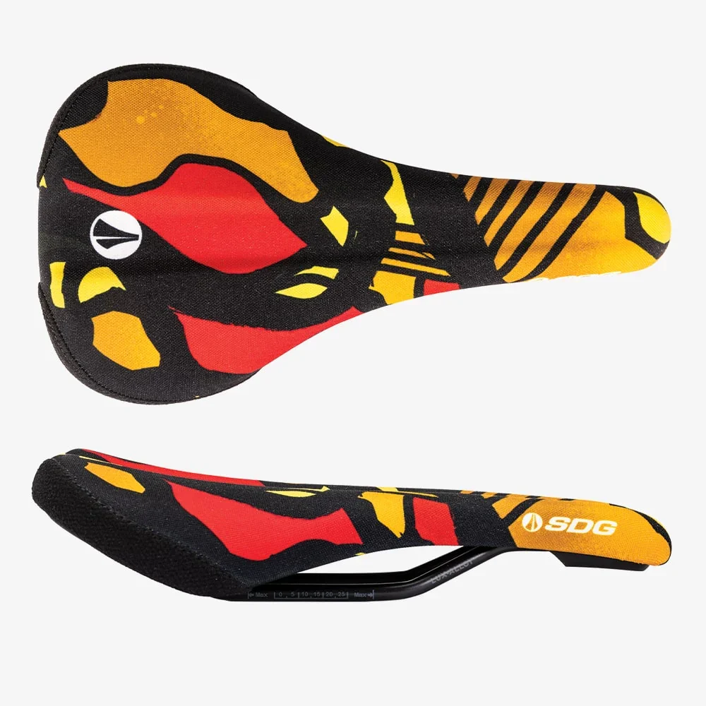 SDG Bell-AIR V3 TERRA FIRMA Rails Lux Alloy Camo Orange Sedlo