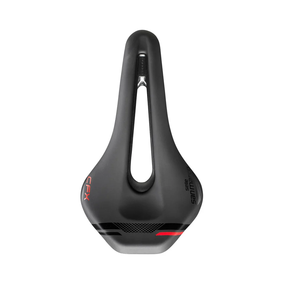Sedlo SAN MARCO GROUND SHORT OPEN-FIT CARBON FX 140mm černé