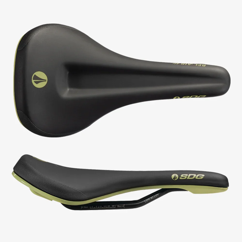 Sedlo SDG BEL-AIR V3 MAX Lux-Alloy Rails Black/Green
