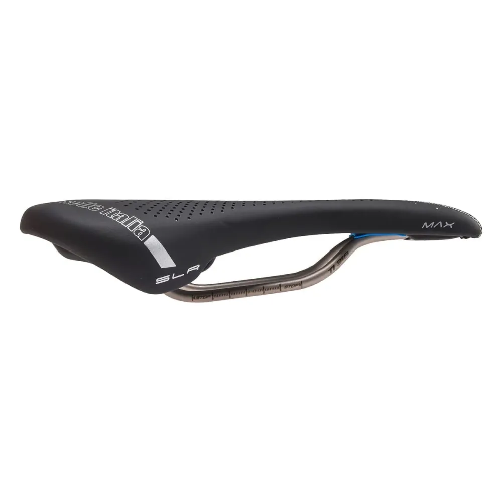 Sedlo SELLE ITALIA MAX SLR GEL SUPERFLOW L Rails TI316 Black