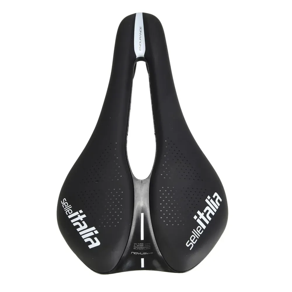 Sedlo SELLE ITALIA NOVUS BOOST SUPERFLOW EVO ENDURANCE L Rails Manganese Black