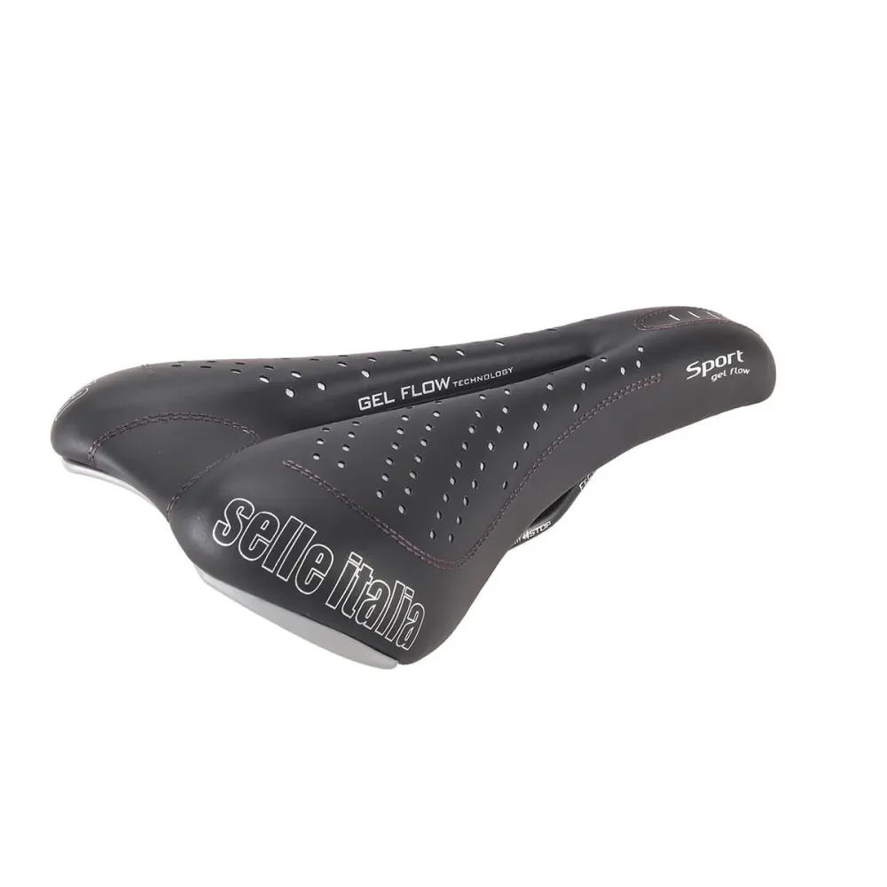 Sedlo SELLE ITALIA SPORT GEL FLOW Kolejnice Manganová černá