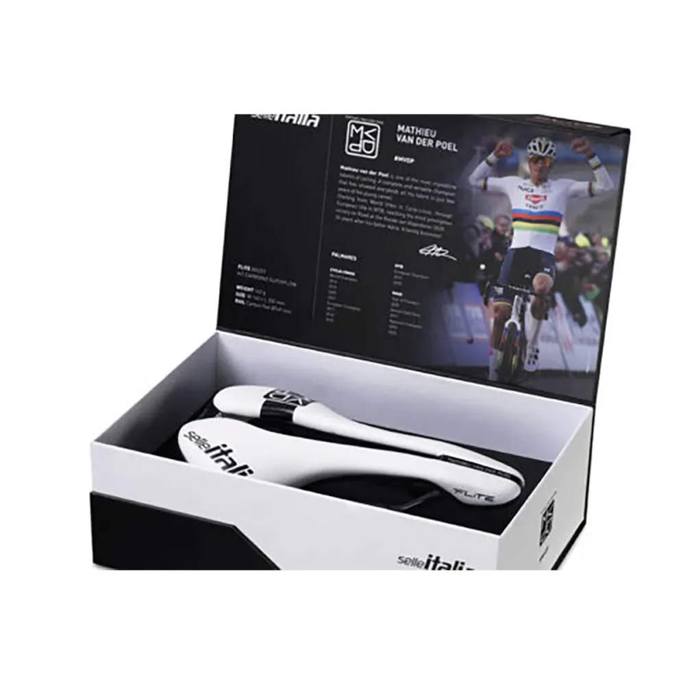 SELLE ITALIA FLITE BOOST SUPERFLOW L Carbon Rails - Mathieu VAN DER POEL Special Edition