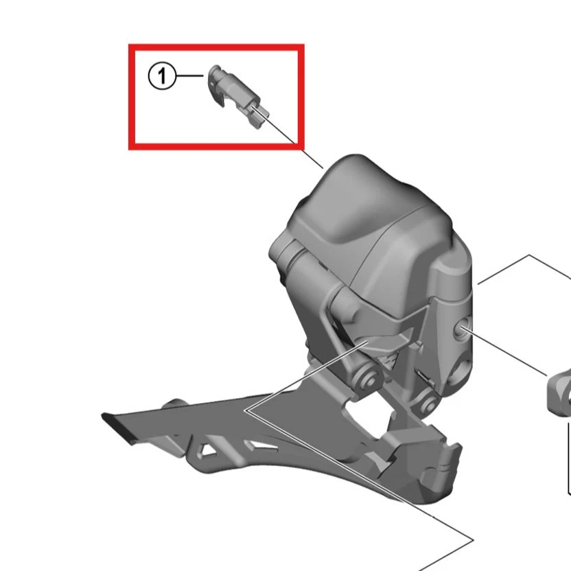 SHIMANO FD-R9250/R8150 Kryt otvoru přední přehazovačky