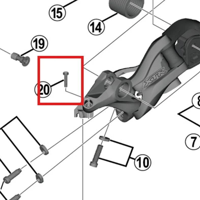 SHIMANO RD-M9000 Kryt s jazykem