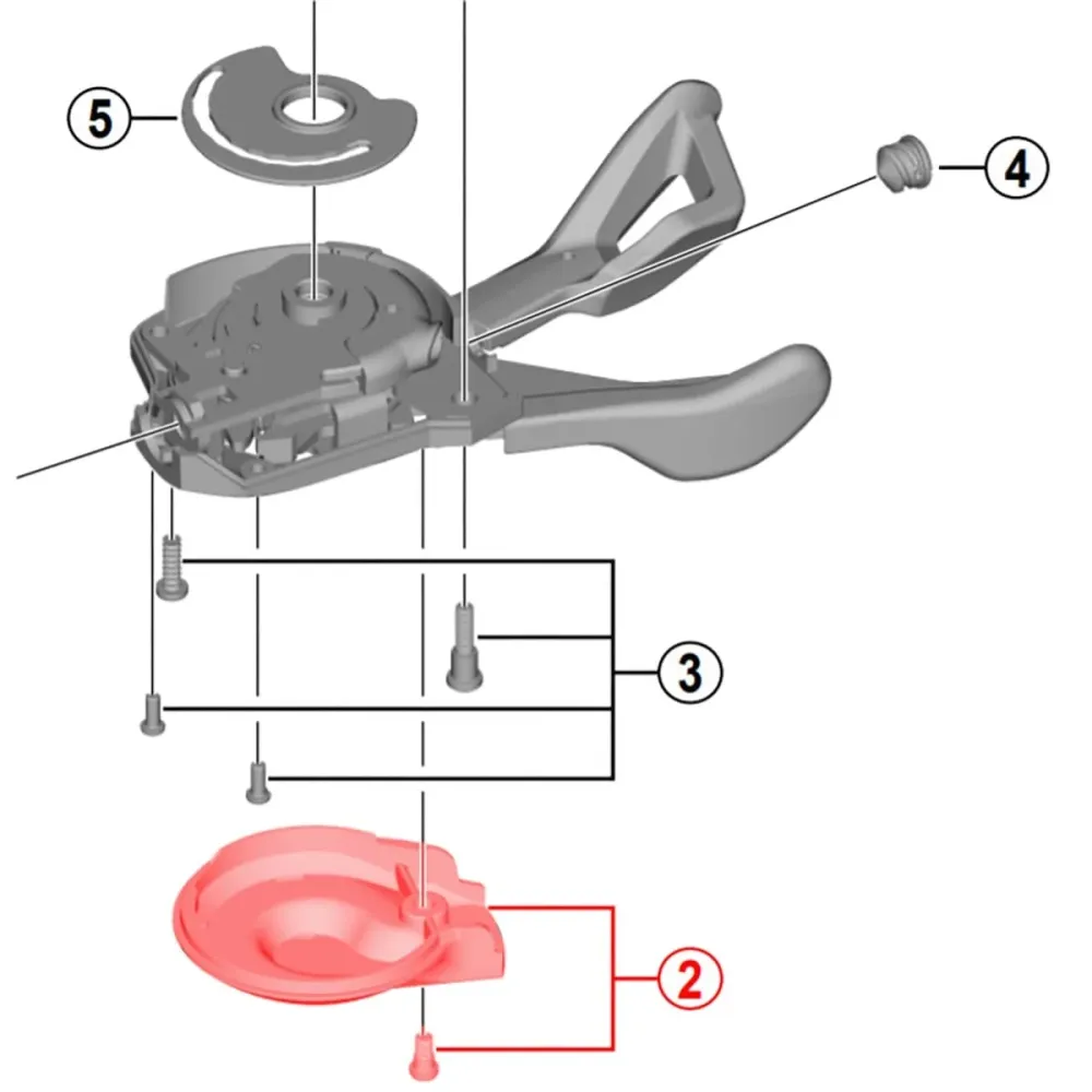 SHIMANO SLX SL-M7000 11V Spodní kryt regulátoru otáček pravý
