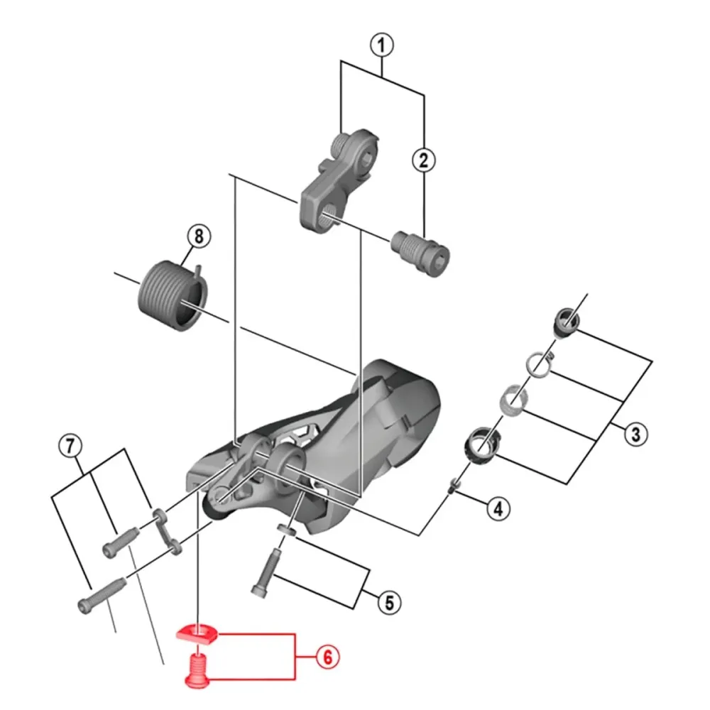 SHIMANO ULTEGRA RD-R8000 Šroub pro upevnění lanka zadního přehazovače