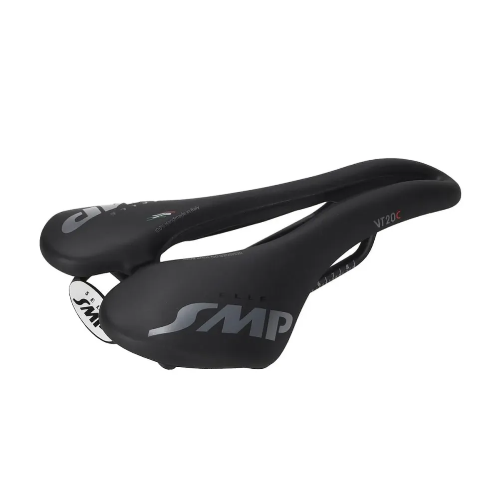 SMP VT20C Sedlo 144mm šířka Černé hliníkové kolejnice