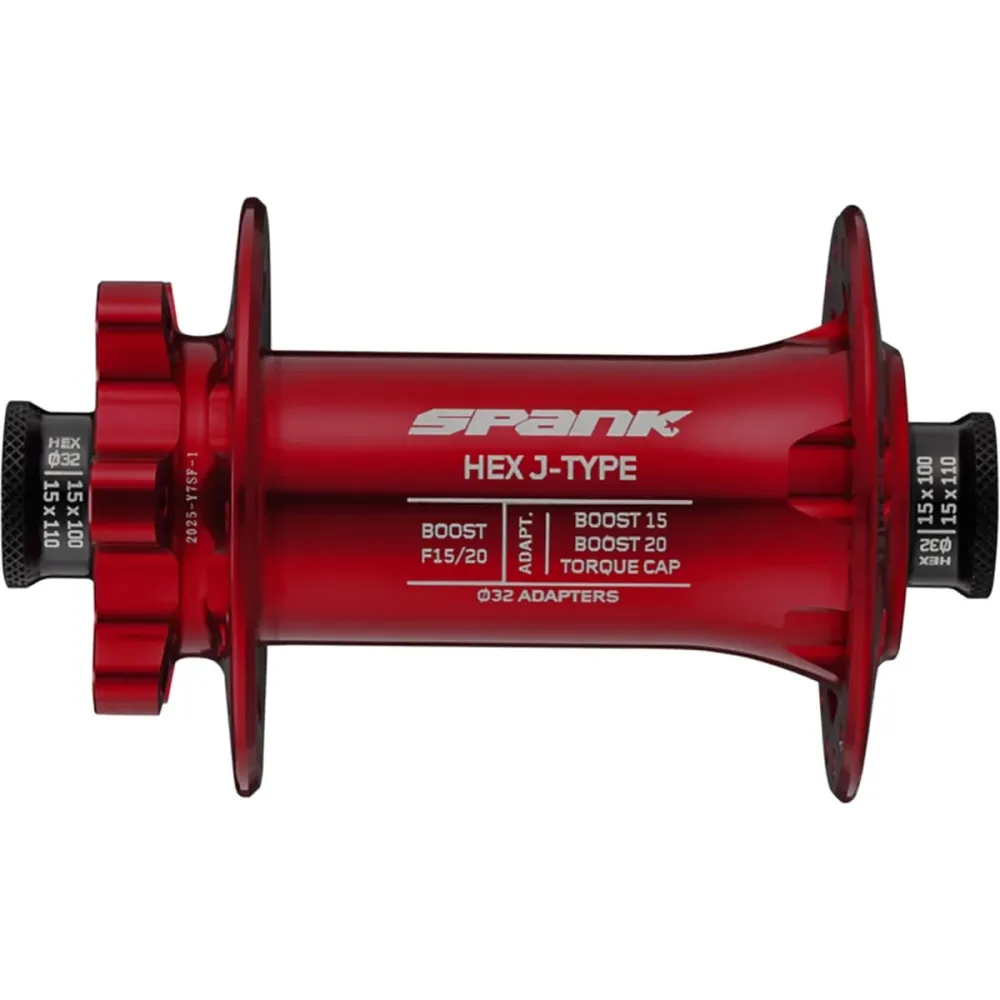 SPANK HEX J-Type 15/20 mm Boost červený přední náboj