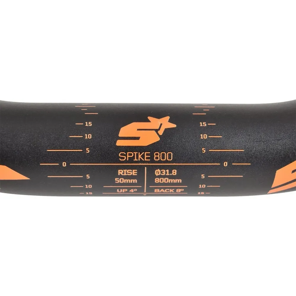 SPANK SPIKE 800 VIBROCORE Rise 50 mm řídítka 31,8/800 mm černá/oranžová