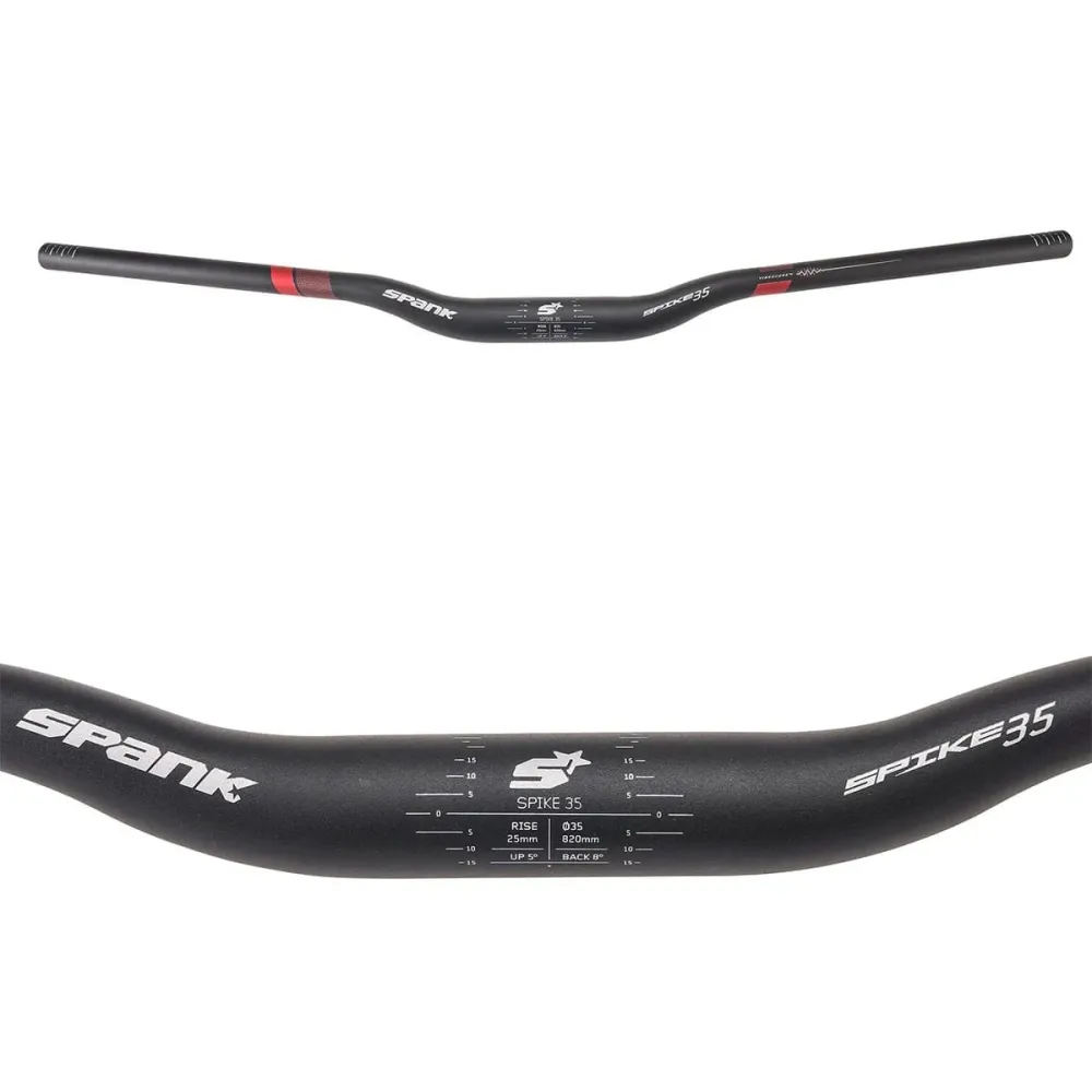 SPANK SPIKE 35 VIBROCORE Rise 25mm 820mm Červená řídítka