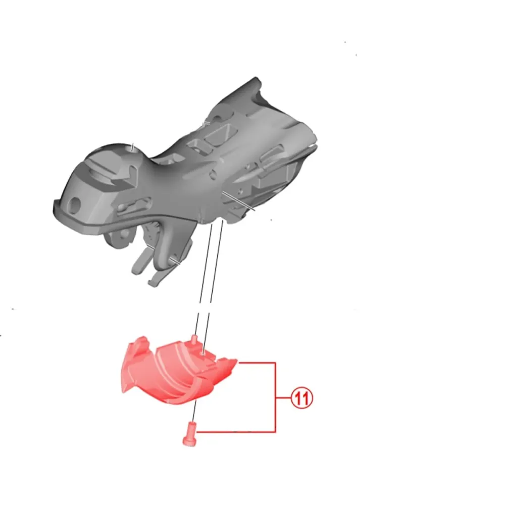 Spodní kryt pro pravou rukojeť SHIMANO DURA-ACE ST-R9100 #Y0BF98060
