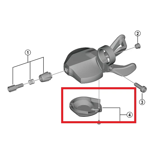Spodní kryt pro SHIMANO CUES SL-U6000-10/11R Regulátor rychlosti pravý