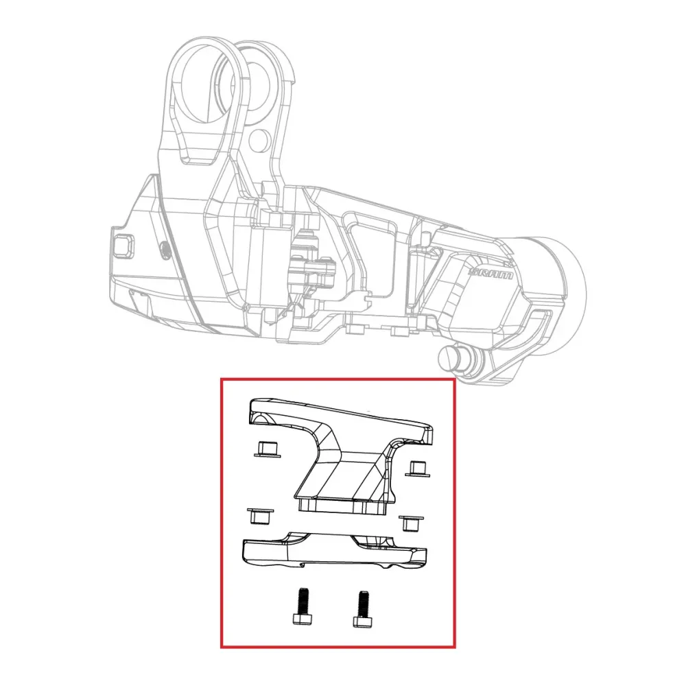 SRAM RED XPLR AXS E1 Sada článků těla přehazovačky