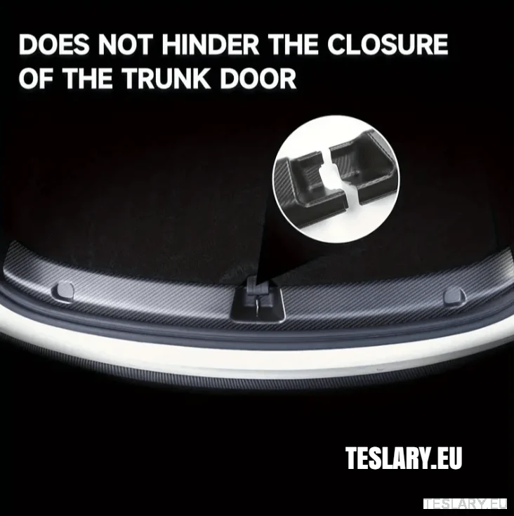Tesla Model Y 2021 - 2024 ABS ABS Trunk Protector Guard pro uhlíkové vlákno