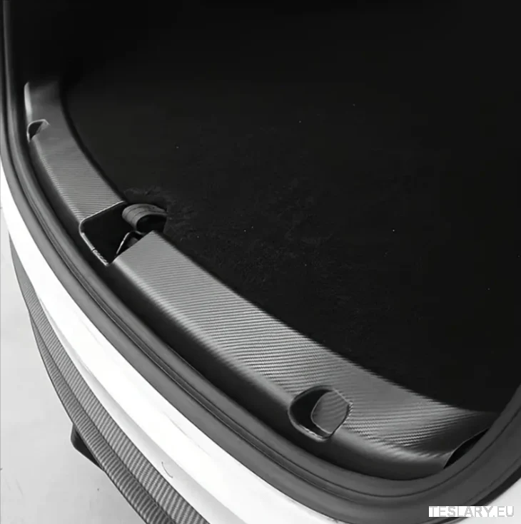 Tesla Model Y 2021 - 2024 ABS ABS Trunk Protector Guard pro uhlíkové vlákno