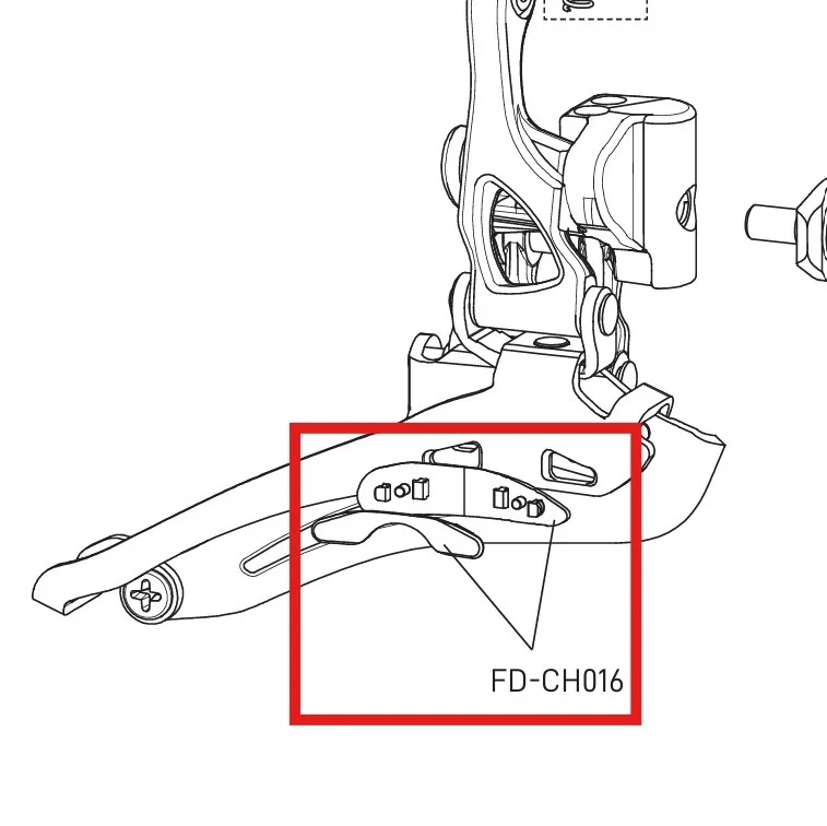 Vložka vidlice předního přehazovače CAMPAGNOLO CHORUS / CENTAUR / POTENZA 11V