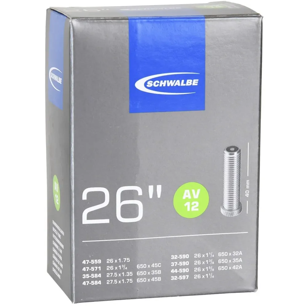 Vnitřní duše SCHWALBE STANDARD AV 12 26x1,75 Butyl Schrader 40 mm