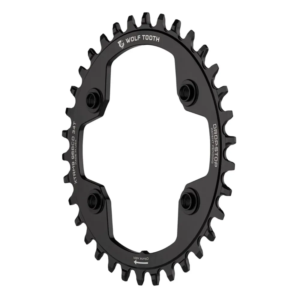 WOLF TOOTH 96 BCD 9/10/11/12V Shimano XTR M9000/M9020 4 otvory 96 mm černý mono řetězový kroužek