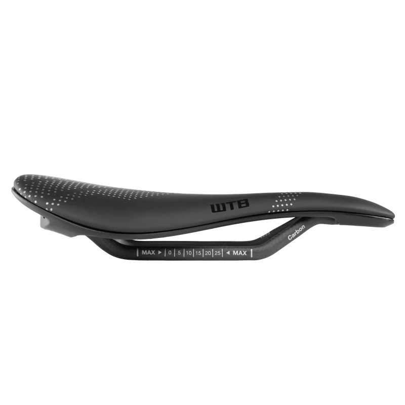 WTB GRAVELIER Medium 140mm Carbon Saddle Rails Black