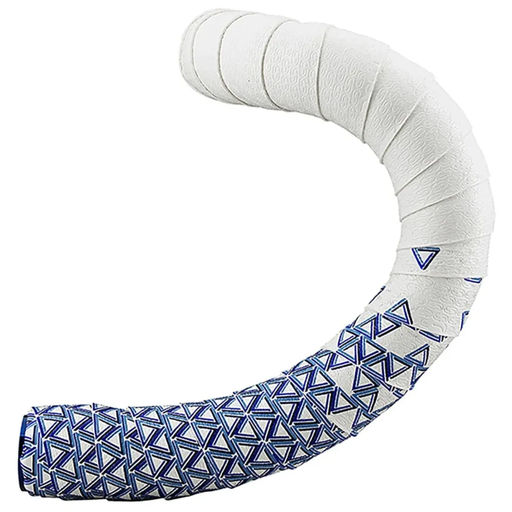 Závěsná páska DEDA LOOP HANGER TAPE + END-PLUG Bílá/modrá