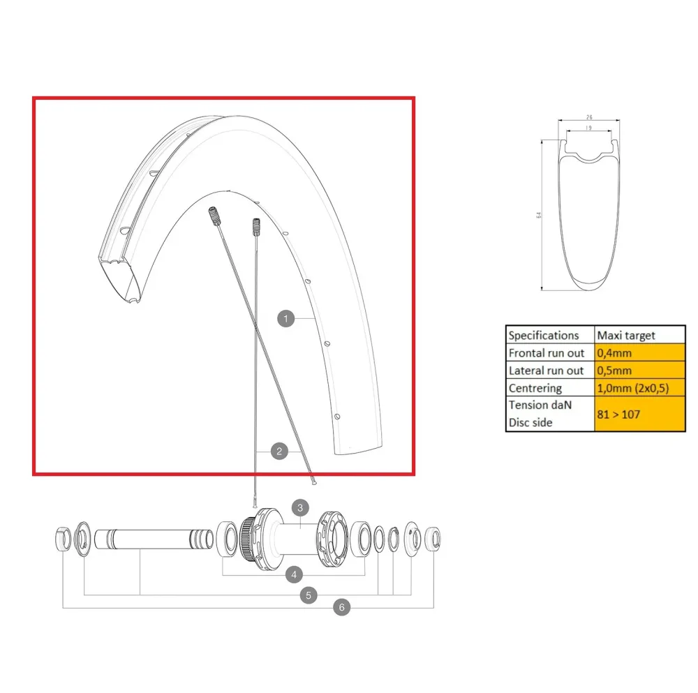 Sada předních kol MAVIC COSMIC SL 65 UD DISC
