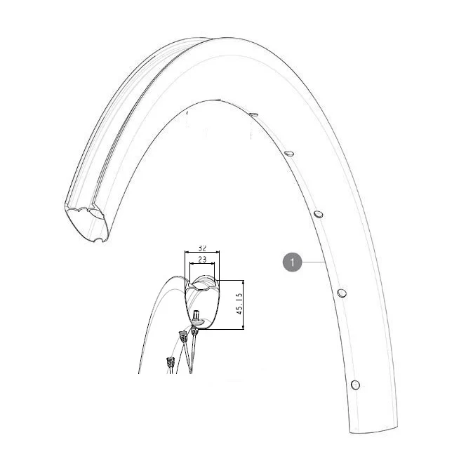 Sada předních kol MAVIC COSMIC SL4 45 23 mm
