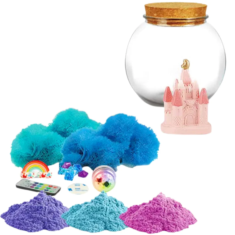 Kreativní DIY terrarium s jednorožcem LED lampičkou s dálkovým ovládáním