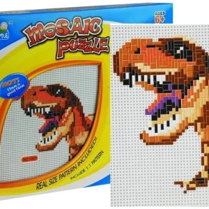 Mozaiková samolepka dinosaurus - kreativní puzzle