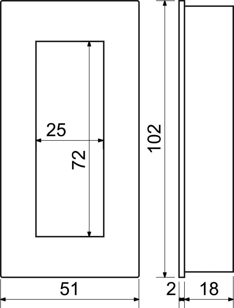 Nerezová rukojeť 005 černá