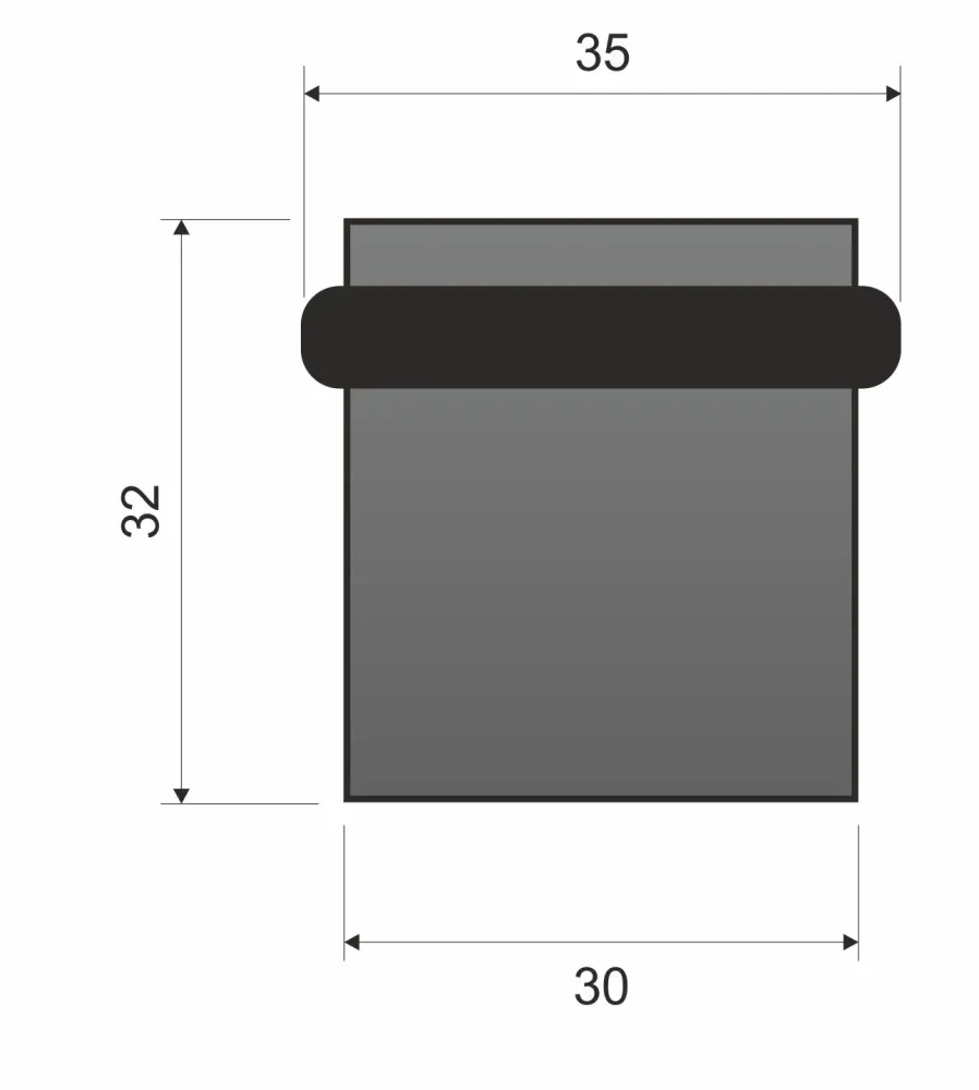 Doraz QUBIK ODB Q M700 - matný chrom
