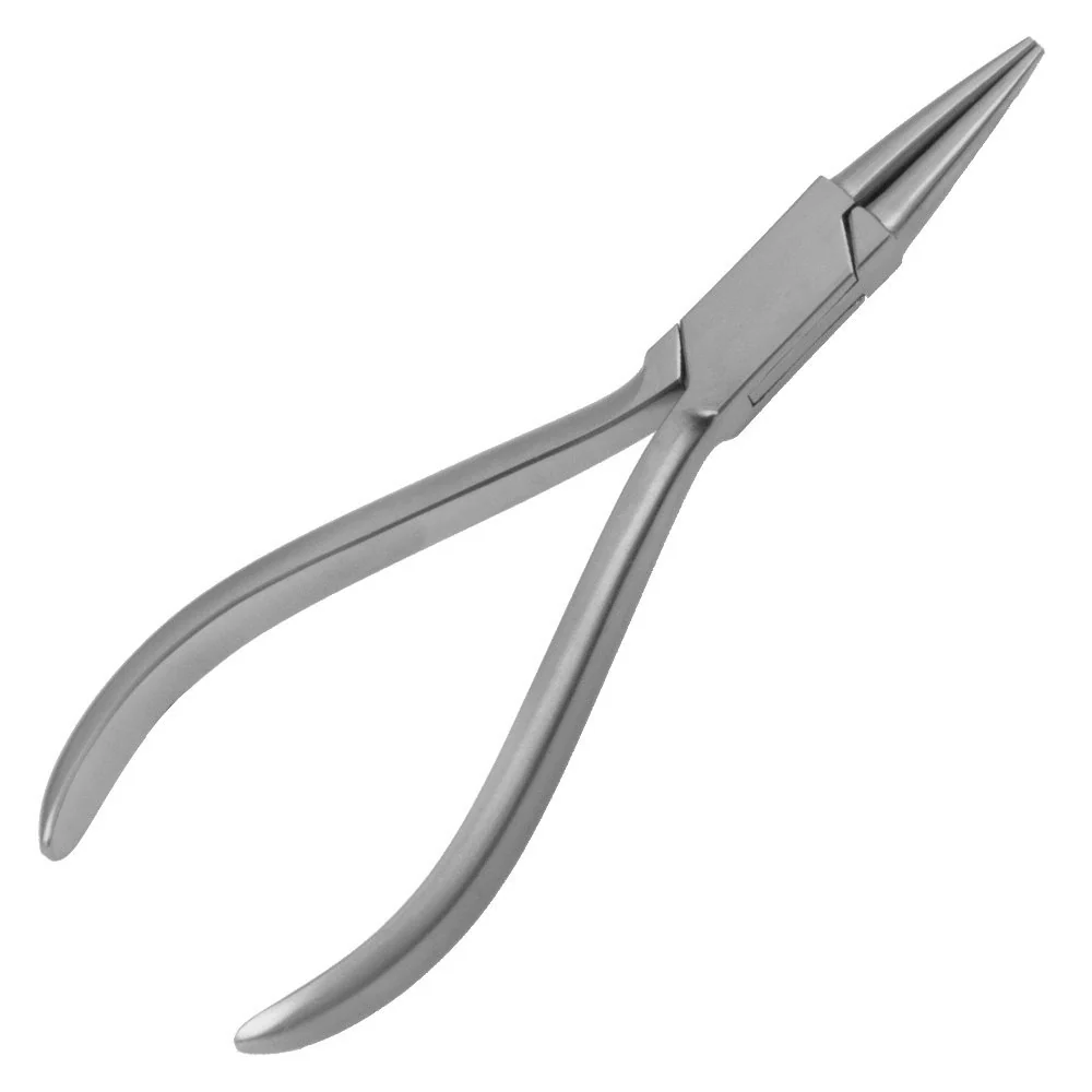 Kleště na ohýbání drátu - kulaté kleště s hladkým čelistí - délka: 14 cm - nerezová ocel