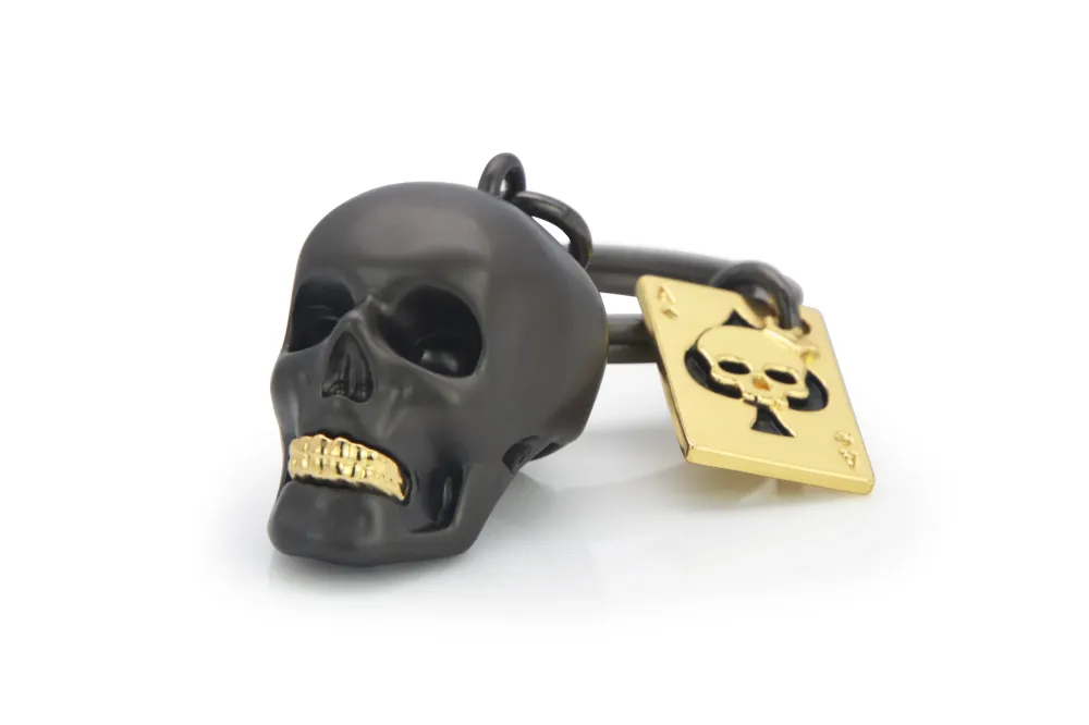 MTM - Key Fob - Black Skull - Klíčové prsteny