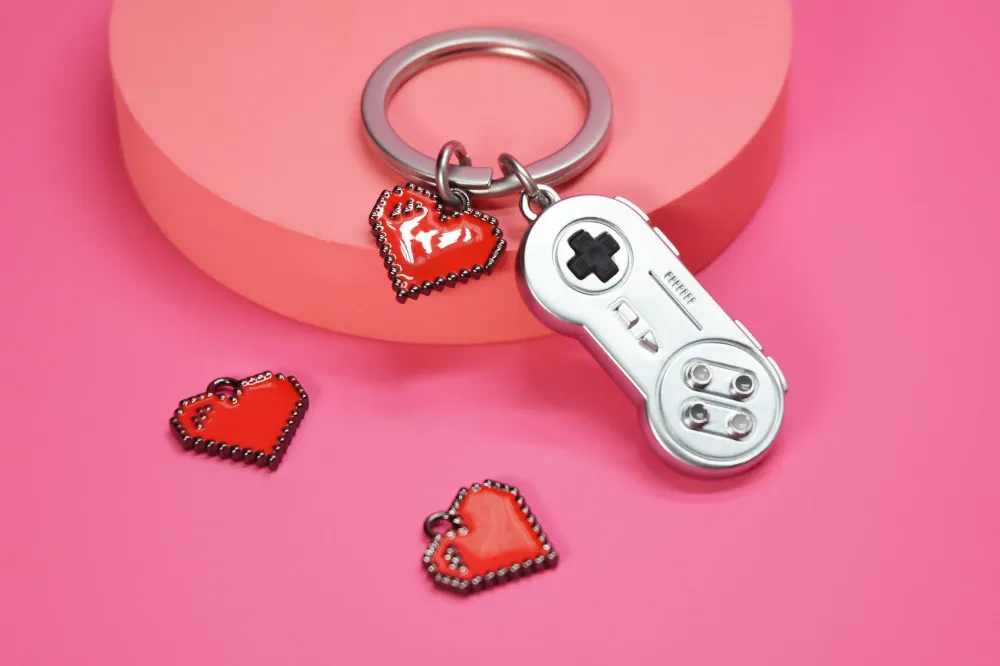MTM - Key FOB - Retro Game Controller - Klíčové prsteny