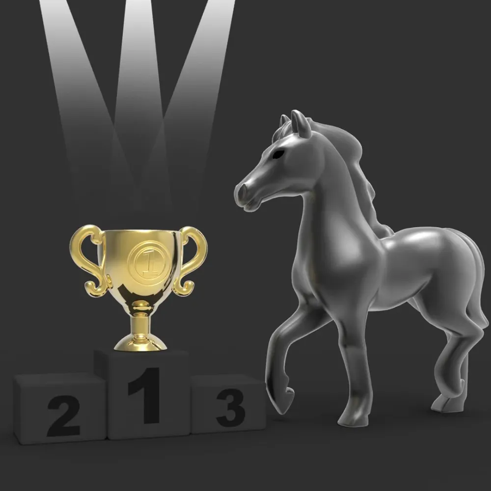 MTM - Key Key - Black Horse - Klíčové prsteny