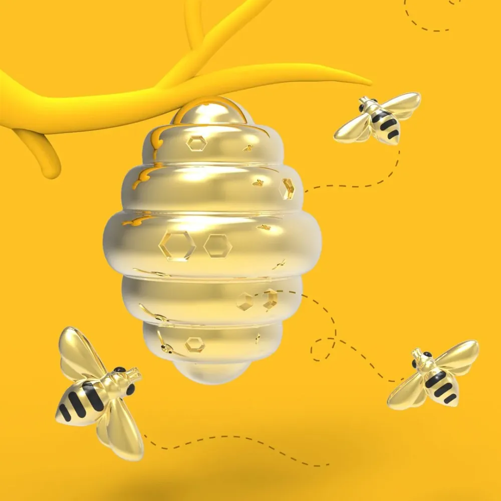 MTM - Key Key - Golden Bee - Klíčové prsteny